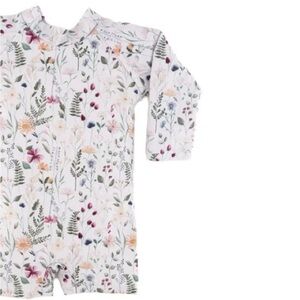 06 Current Tyed ISLA long sleeve rashgaurd swim suit floral size 6 months